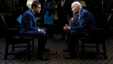 Tổng thống Mỹ Joe Biden trong cuộc phỏng vấn độc quyền với Đài CNN ngày 7-7, phát sóng ngày 9-7 - Ảnh: CNN Tổng thống Mỹ Joe Biden trong cuộc phỏng vấn độc quyền với Đài CNN ngày 7-7, phát sóng ngày 9-7. Trong đó, ông có những nhận xét đáng chú ý về Trung Quốc và Ukraine - Ảnh: CNN