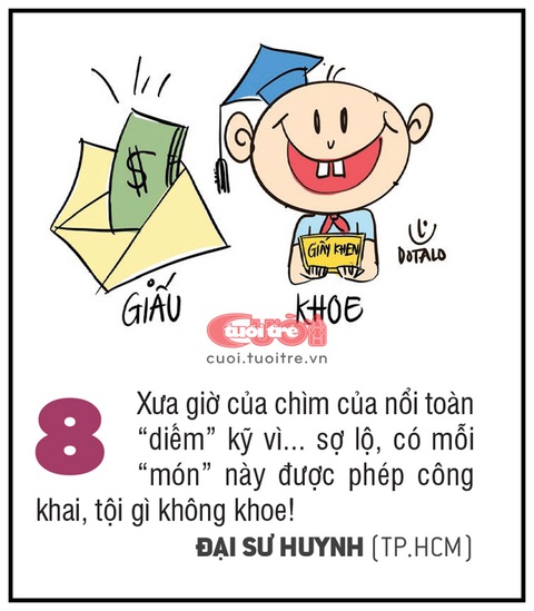 Vì sao cha mẹ thích khoe thành tích của con lên mạng xã hội? - Ảnh 8. Xưa giờ của chìm của nổi toàn “diếm” kỹ vì... sợ lộ, có mỗi “món” này được phép công khai, tội gì không khoe! - ĐẠI SƯ HUYNH (TP.HCM)
