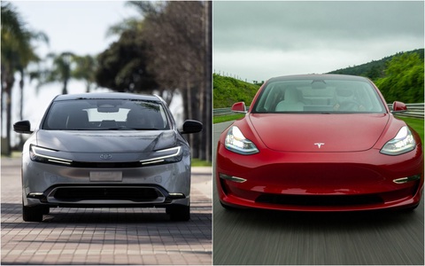 Trả lời câu hỏi ‘Có thắng được Tesla không’, lãnh đạo Toyota hứa hẹn xe mới ‘sẽ lay động lòng người' - Ảnh 1. Cổ đông Toyota băn khoăn khả năng cạnh tranh của hãng trước Tesla - Ảnh: Tesla, Toyota