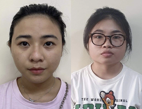 Bốn nữ giám đốc bị khởi tố trong đường dây vận chuyển 4,3 ngàn tỉ ra nước ngoài - Ảnh 2. Bị can Linh (trái) và Hà - Ảnh: Công an cung cấp