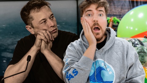 YouTuber giàu nhất ‘cà khịa’ người giàu nhất Elon Musk khi tặng xe Tesla trên nền tảng đối thủ - Ảnh 1. YouTuber giàu nhất ‘cà khịa’ người giàu nhất Elon Musk khi tặng xe Tesla trên nền tảng đối thủ - Ảnh 1.