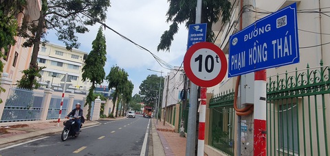 Đổi tên con đường ngắn nhất thành phố Cần Thơ - Ảnh 1. Đường Phạm Hồng Thái là con đường ngắn nhất thành phố Cần Thơ, chiều dài chỉ hơn 100 mét - Ảnh: LÊ DÂN
