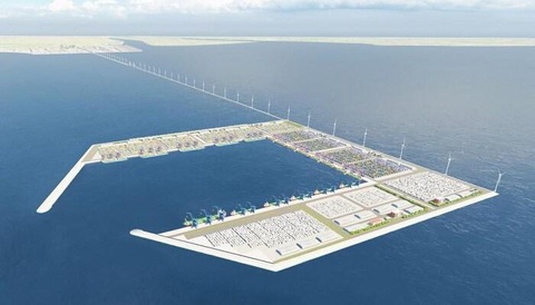 Sóc Trăng khởi động nghiên cứu tiền khả thi làm bến cảng Trần Đề - Ảnh 1. Phối cảnh cảng biển Trần Đề - Ảnh: KHẮC TÂM