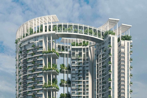 Xây dựng công trình xanh từ hình mẫu của Singapore - Ảnh 2. Xây dựng công trình xanh từ hình mẫu của Singapore - Ảnh 2.