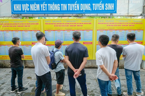 Lao động đi Nhật Bản, Hàn Quốc về nước được giới thiệu tìm việc tại Hà Nội - Ảnh GIA ĐOÀN Lao động đi Nhật Bản, Hàn Quốc về nước được giới thiệu tìm việc tại Hà Nội - Ảnh: GIA ĐOÀN