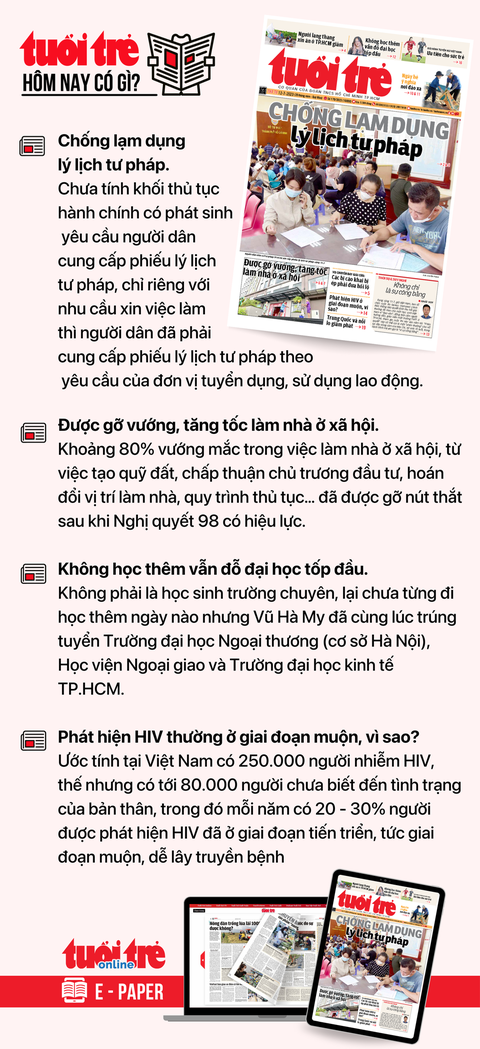Tin tức sáng 12-7: Khai mạc phiên họp thứ 24 của Ủy ban Thường vụ Quốc hội - Ảnh 5. Tin tức đáng chú ý trên Tuổi Trẻ nhật báo ngày 12-7. Để đọc Tuổi Trẻ báo in phiên bản E-paper, mời bạn đăng ký Tuổi Trẻ Sao TẠI ĐÂY