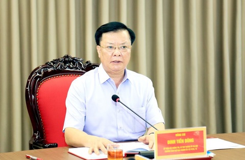 Bí thư Hà Nội: Đẩy nhanh tiến độ điều tra vụ án liên quan tới các trung tâm đăng kiểm, Việt Á... - Ảnh 1. Bí thư Thành ủy Hà Nội Đinh Tiến Dũng - Ảnh: Thành ủy Hà Nội