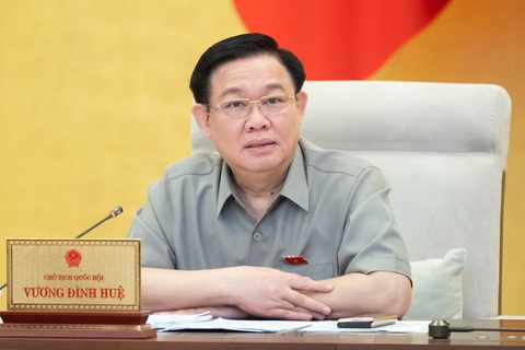Chủ tịch Quốc hội: Hoàn thuế VAT là 'nghĩa vụ của nhà nước, doanh nghiệp không xin xỏ gì' - Ảnh 1. Chủ tịch Quốc hội Vương Đình Huệ - Ảnh: GIA HÂN