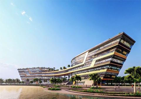 Đài Mỹ: Nỗ lực số hóa của Việt Nam thúc đẩy phong trào khởi nghiệp - Ảnh 1. Phối cảnh Trung tâm Đổi mới sáng tạo quốc gia, cơ sở Hòa Lạc - Ảnh: TTXVN