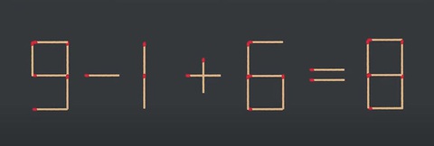 Thử tài IQ: Di chuyển một que diêm để 3+1+6=3 thành phép tính đúng - Ảnh 7. Thử tài IQ: Di chuyển một que diêm để 3+1+6=3 thành phép tính đúng - Ảnh 7.