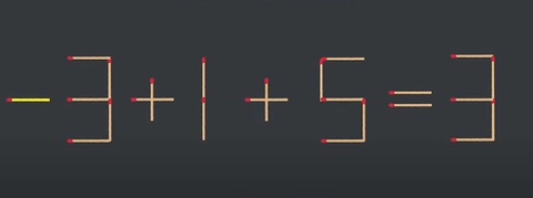 Thử tài IQ: Di chuyển một que diêm để 3+1+6=3 thành phép tính đúng - Ảnh 1.