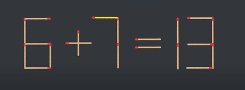 Thử tài IQ: Di chuyển một que diêm để 6+6=1 thành phép tính đúng - Ảnh 1.