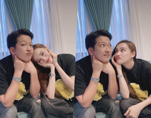 Sắc vóc khó ngờ của Nhã Phương khi mang bầu lần 2 - Ảnh 4. Nhã Phương khoe khoảnh khắc ngọt ngào bên chồng
