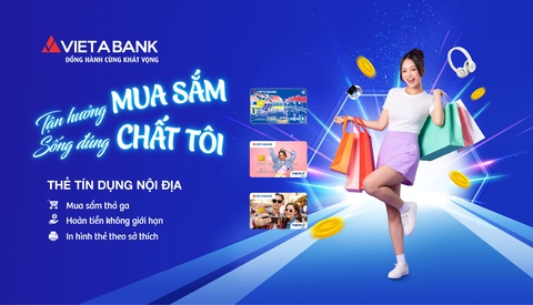 Thẻ tín dụng nội địa Napas VietABank miễn lãi tối đa 50 ngày - Ảnh 1. Thẻ tín dụng nội địa Napas VietABank miễn lãi tối đa 50 ngày - Ảnh 1.