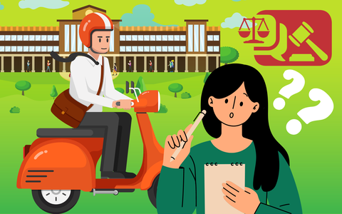 Con 16 tuổi cứ muốn đi xe phân khối lớn - Ảnh 1. Có nên giao xe gắn máy khi con chưa đủ tuổi không? - Minh họa: NGỌC THÀNH