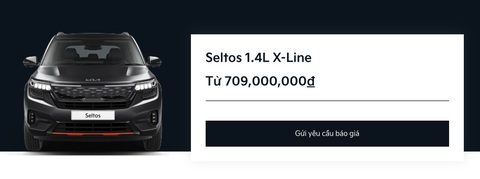 Kia Seltos lộ phiên bản mới tại Việt Nam, giá gần bằng Mazda CX-5 tiêu chuẩn - Ảnh 1. Hình ảnh Seltos 1.4L X-Line trên website của Kia Việt Nam - Ảnh chụp màn hình