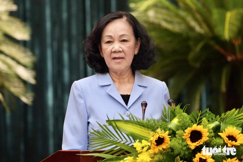 Bà Trương Thị Mai - ủy viên Bộ Chính trị, thường trực Ban bí thư - Ảnh: HỮU HẠNH Bà Trương Thị Mai - ủy viên Bộ Chính trị, thường trực Ban bí thư - Ảnh: HỮU HẠNH