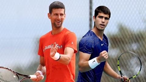 Chung kết đơn nam Wimbledon 2023: Alcaraz lấy gì cản Djokovic? - Ảnh 1. Alcaraz (phải) sẽ ngăn cản Djokovic giành danh hiệu Grand Slam thứ 24? - Ảnh: Eurosports