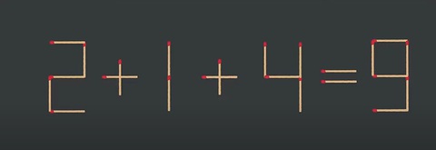 Thử tài IQ: Di chuyển một que diêm để -8+8=1 phép tính đúng - Ảnh 7. Thử tài IQ: Di chuyển một que diêm để -8+8=1 phép tính đúng - Ảnh 7.