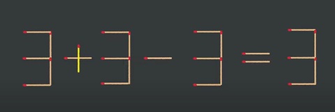 Thử tài IQ: Di chuyển một que diêm để -8+8=1 phép tính đúng - Ảnh 1.
