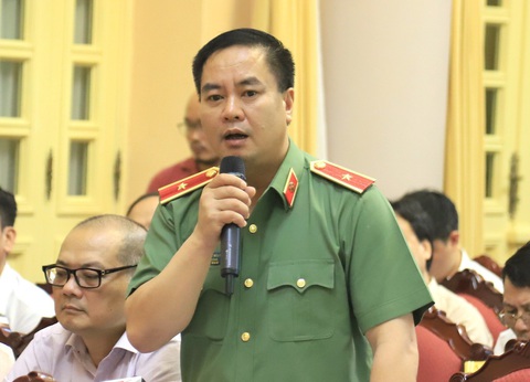 Tướng công an: Tăng tuổi nghỉ hưu cho công an 'đem lại lợi ích mọi mặt' - Ảnh 3. Thiếu tướng Phạm Công Nguyên - Ảnh: GIA HÂN
