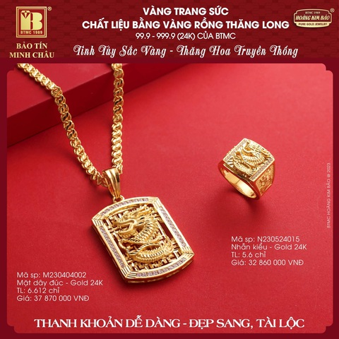 Cơ hội sắm vàng, trang sức hè, ưu đãi tới 40% tại Bảo Tín Minh Châu - Ảnh 4. Cơ hội sắm vàng, trang sức hè, ưu đãi tới 40% tại Bảo Tín Minh Châu - Ảnh 4.