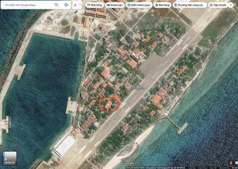 Quốc kỳ Việt Nam ở Trường Sa đã trở lại trên Google Maps, Google Earth - Ảnh 2. Hình ảnh trên Google Maps khi truy cập ngày 18-7 - Ảnh chụp màn hình