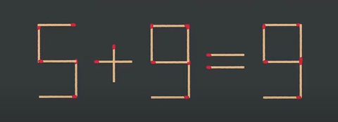 Thử tài IQ: Di chuyển một que diêm để phép tính 9-5=9-1 thành đúng - Ảnh 4.