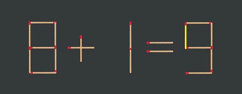 Thử tài IQ: Di chuyển một que diêm để phép tính 9-5=9-1 thành đúng - Ảnh 1.