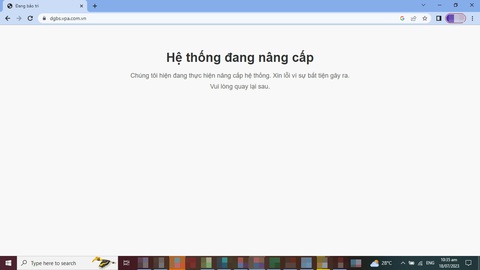 Website đấu giá biển số xe trực tuyến 'đang nâng cấp', không truy cập được - Ảnh 1. Website đấu giá biển số xe trực tuyến 'đang nâng cấp', không truy cập được - Ảnh 1.