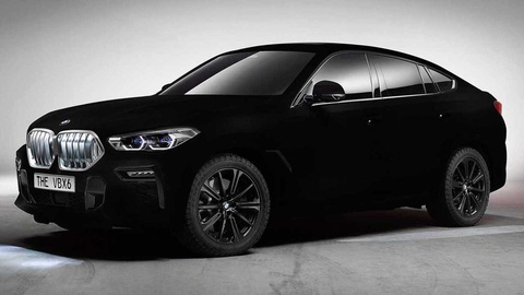 Sau sơn đen nhất giờ làng xe sắp có sơn trắng nhất - Ảnh 3. BMW X6 bên dưới màu sơn đen nhất thế giới khiến xe nhìn như vật thể 2D - Ảnh: BMW