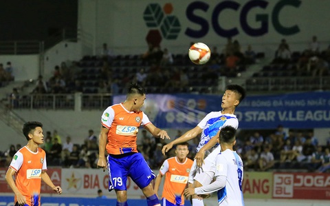 Bị nợ tiền, cầu thủ CLB Bà Rịa - Vũng Tàu dọa kiện lên FIFA - Ảnh 3. Tiền vệ Huy Tín (79) ở Giải hạng nhất 2023 - Ảnh: VPF