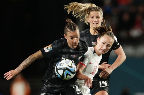 New Zealand đánh bại Na Uy ở trận khai mạc World Cup nữ 2023 - Ảnh 3. Tuyển nữ New Zealand chơi trận đấu xuất sắc trước Na Uy ở trận ra quân World Cup nữ 2023 - Ảnh: REUTERS