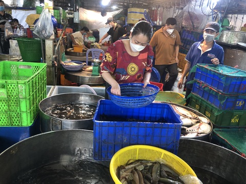 Bình Điền được xem là chợ đầu mối lớn nhất nước, trong đó thế mạnh của chợ là kinh doanh thủy hải sản - Ảnh: N.TRÍ Bình Điền được xem là chợ đầu mối lớn nhất nước, trong đó thế mạnh của chợ là kinh doanh thủy hải sản - Ảnh: N.TRÍ