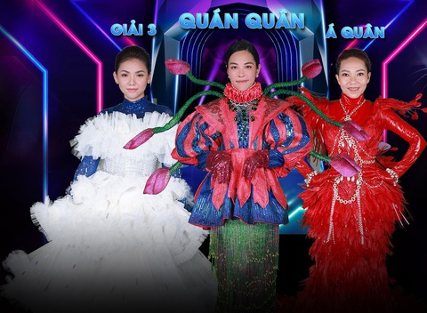 Ca sĩ Myra Trần, Ngọc Mai và Hà Trần chiến thắng chương trình Ca sĩ mặt nạ mùa đầu tiên - Ảnh: BTC Ca sĩ Myra Trần, Ngọc Mai và Hà Trần (từ trái qua) chiến thắng chương trình Ca sĩ mặt nạ mùa đầu tiên - Ảnh: BTC