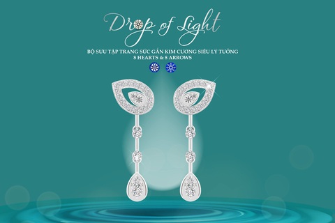 Dòng kim cương gây ‘sốt’ bởi kiểu cắt tinh xảo - Ảnh 3. ‘Drop of Light’ được lấy cảm hứng từ hình ảnh giọt nước - biểu tượng của suối nguồn tươi trẻ và sức sống thanh xuân.