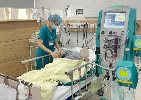 Bệnh nhân ngộ độc nấm đang điều trị tại Trung tâm Chống độc, Bệnh viện Bạch Mai - Ảnh: Bệnh viện cung cấp Bệnh nhân ngộ độc nấm đang điều trị tại Trung tâm Chống độc, Bệnh viện Bạch Mai - Ảnh: Bệnh viện cung cấp
