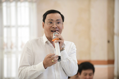 Trồng lúa nuôi tôm đang nhiễm mặn và lụi dần - Ảnh 5. Ông Hoàng Anh Tuấn, Phụ trách phòng quản lý quy hoạch Cục thuỷ lợi - Ảnh: QUANG ĐỊNH