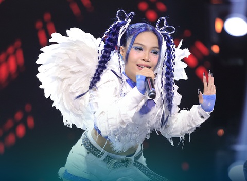 Thí sinh Liu Grace trình diễn ở tập 8 Rap Việt - Ảnh: HTV2 Thí sinh Liu Grace trình diễn ở tập 8 Rap Việt - Ảnh: HTV2