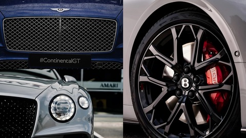 Bentley Continental GT 300.000 USD gia nhập đội xe 'khủng' của cảnh sát Dubai - Ảnh 4. Lưới tản nhiệt ma trận, đèn pha hình bầu dục, mâm đen bóng 4 chấu 21 inch làm nổi bật phương châm thiết kế của Bentley. Chiếc được trao cho cảnh sát Dubai được sơn màu trắng với decal màu xanh lá cây, trong khi logo của cảnh sát Dubai được đặt ở chính giữa mui xe - Ảnh: Carhp