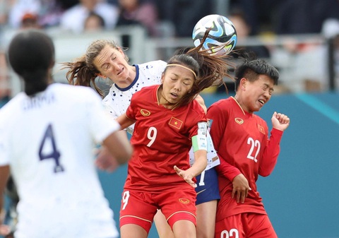 Tuyển nữ Việt Nam thua Mỹ 0-3 ở trận ra quân World Cup 2023 - Ảnh 1. Tuyển nữ Việt Nam để thua Mỹ 0-3 trong trận ra quân World Cup nữ 2023 - Ảnh: ĐỨC ĐỒNG