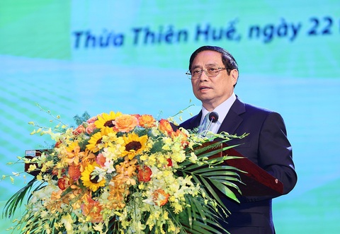 Thủ tướng Phạm Minh Chính: Đảng, Nhà nước, nhân dân mãi mãi khắc ghi, tri ân người có công - Ảnh 1. Thủ tướng Phạm Minh Chính phát biểu tại Hội nghị biểu dương người có công với cách mạng tiêu biểu toàn quốc năm 2023.