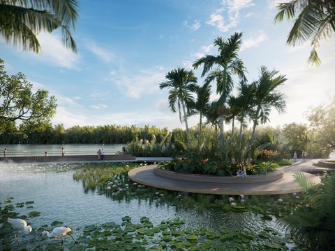 Sự ‘đắt giá’ của đô thị 6 sao Ecovillage SaiGon River - Ảnh 5. Ecovillage Saigon River có 32ha mặt nước đi qua