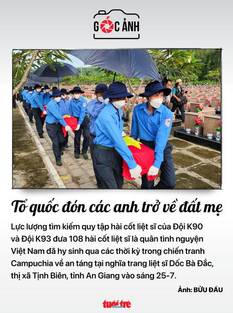 Tổ quốc đón các anh trở về đất mẹ - Ảnh: BỬU ĐẤU Tổ quốc đón các anh trở về đất mẹ - Ảnh: BỬU ĐẤU