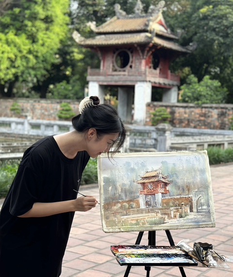 Mỗi bức tranh là một câu chuyện thú vị - Ảnh: NVCC Mỗi bức tranh là một câu chuyện thú vị - Ảnh: NVCC