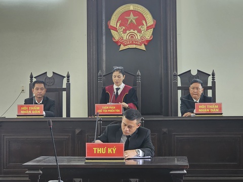 Người 'nói xấu' bãi rác Đa Phước thua kiện - Ảnh 1. Hội đồng xét xử tuyên án - Ảnh: ĐAN THUẦN