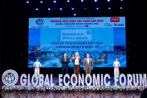 Siberian Wellness đạt 3 giải thưởng tại lễ vinh danh ‘Thương hiệu xuất sắc Toàn cầu 2023’ - Ảnh 1. Siberian Wellness đạt 3 giải thưởng tại lễ vinh danh ‘Thương hiệu xuất sắc Toàn cầu 2023’ - Ảnh 1.