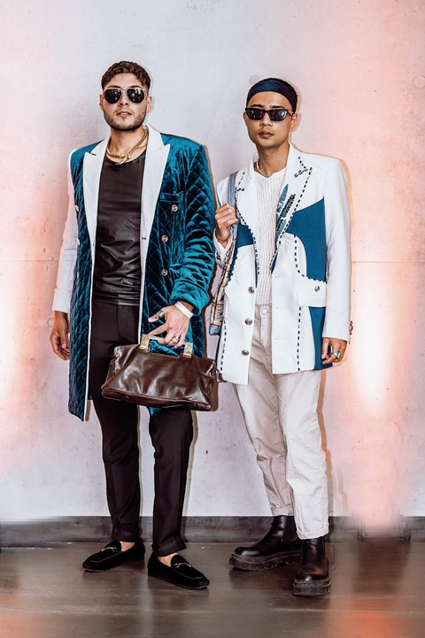 Stylist Huu Anh Zoner tiết lộ điều thú vị tại Berlin Fashion Week - Ảnh 4. Diễn viên, người mẫu Atonio trong thiết kế của Hữu Anh Zoner