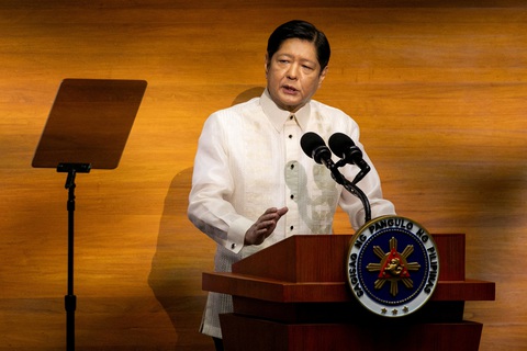 Tổng thống Philippines Ferdinand Marcos Jr. - Ảnh: REUTERS Tổng thống Philippines Ferdinand Marcos Jr. - Ảnh: REUTERS