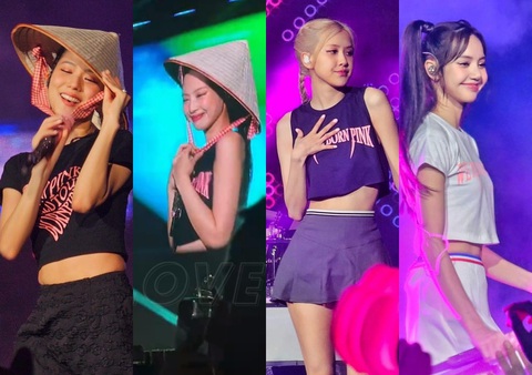 Blackpink hát nhảy See tình trên sân khấu Born Pink gây sốt - Ảnh 2. Bốn cô gái BlackPink khoe visual quyến rũ